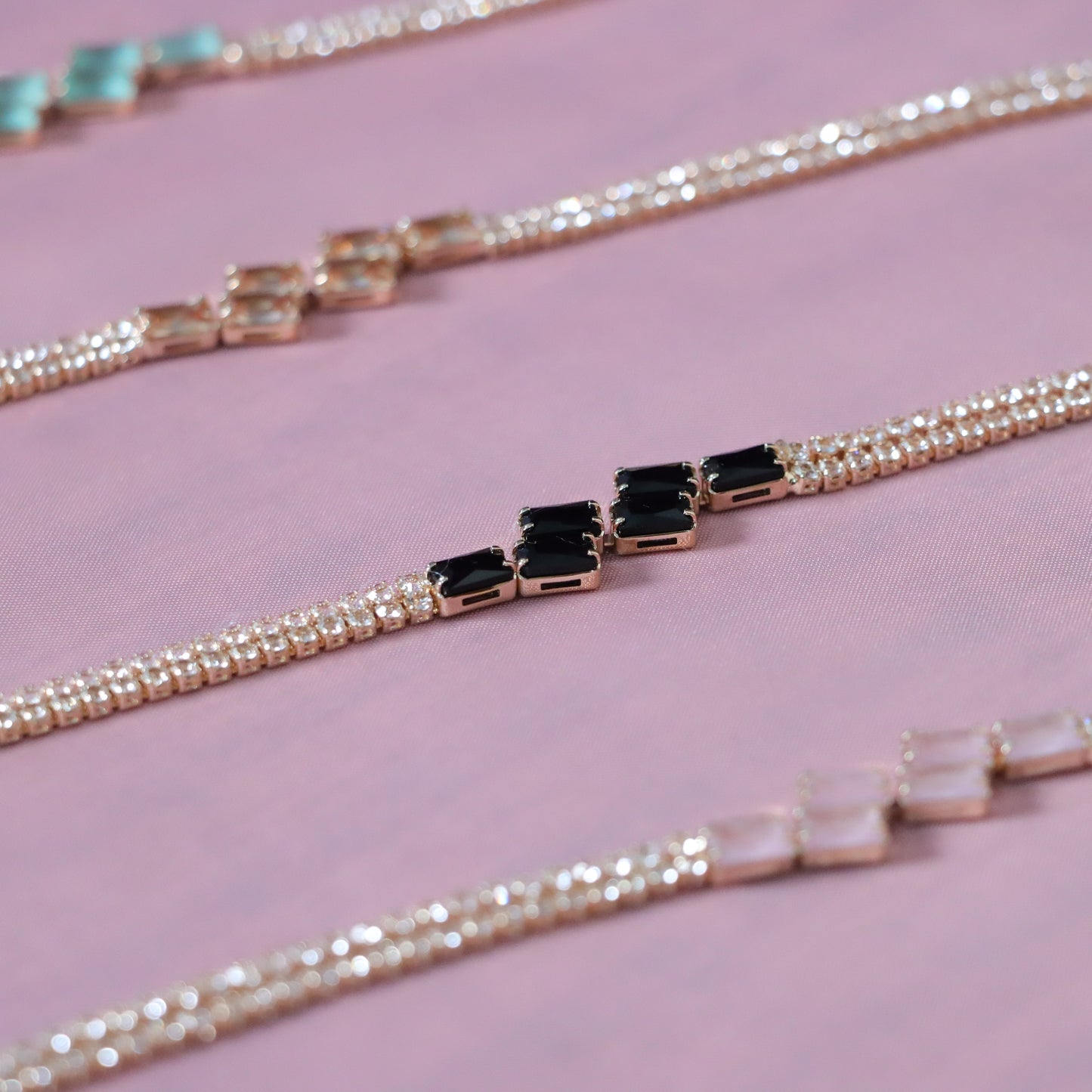 Black Gemstones Bracelets