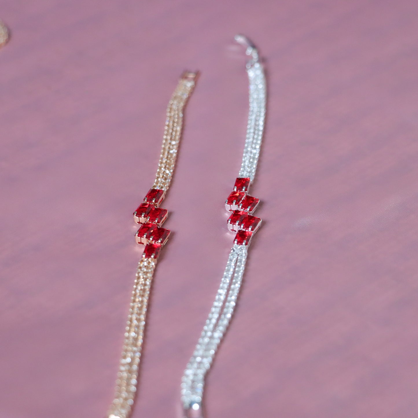 Reg Gemstones with White Bracelet