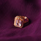 White Gemstone Diamond Ring