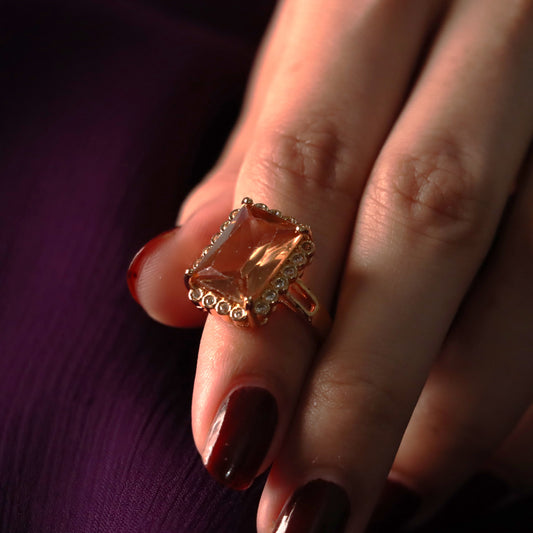Brown Gemstone Ring