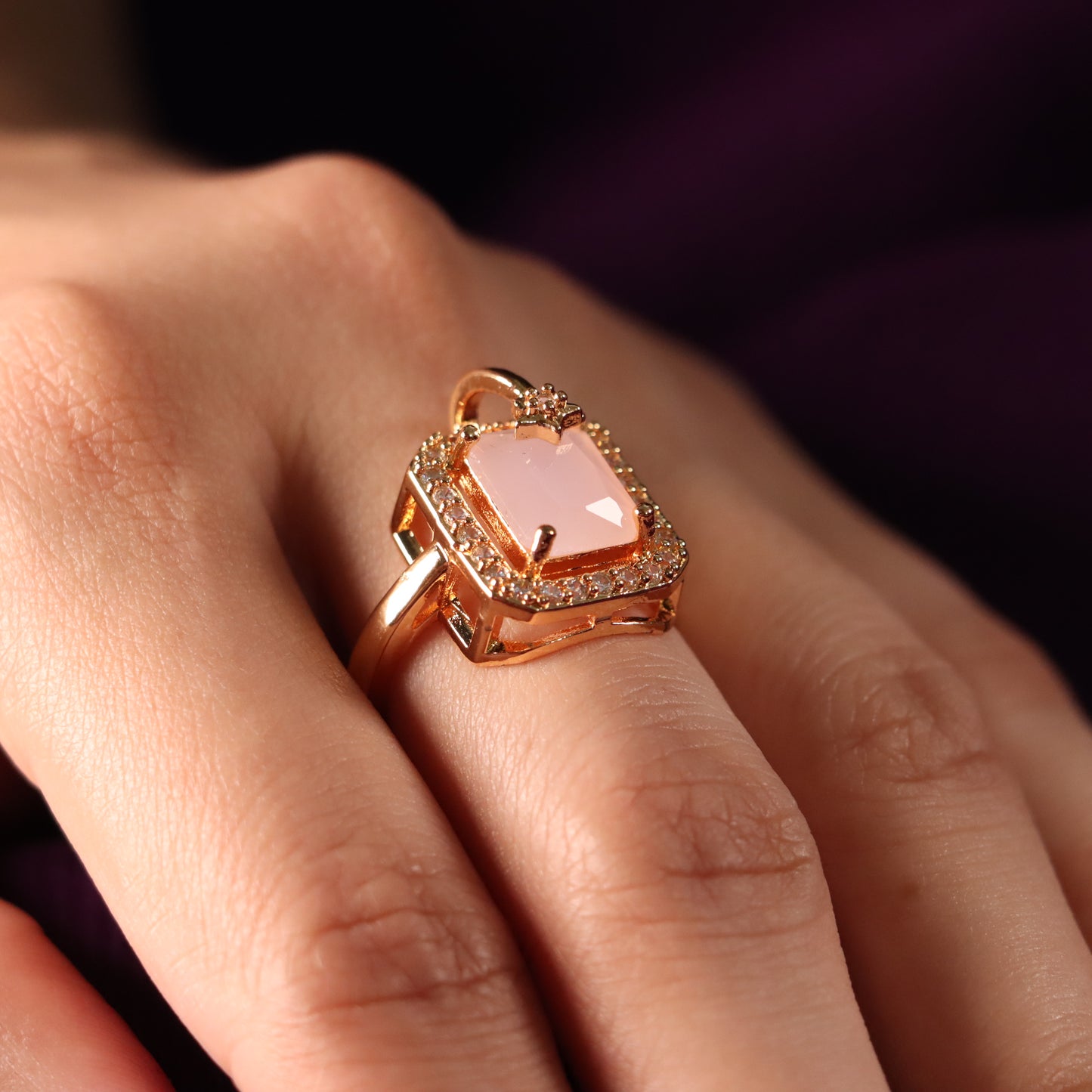 Pink Gemstone Ring