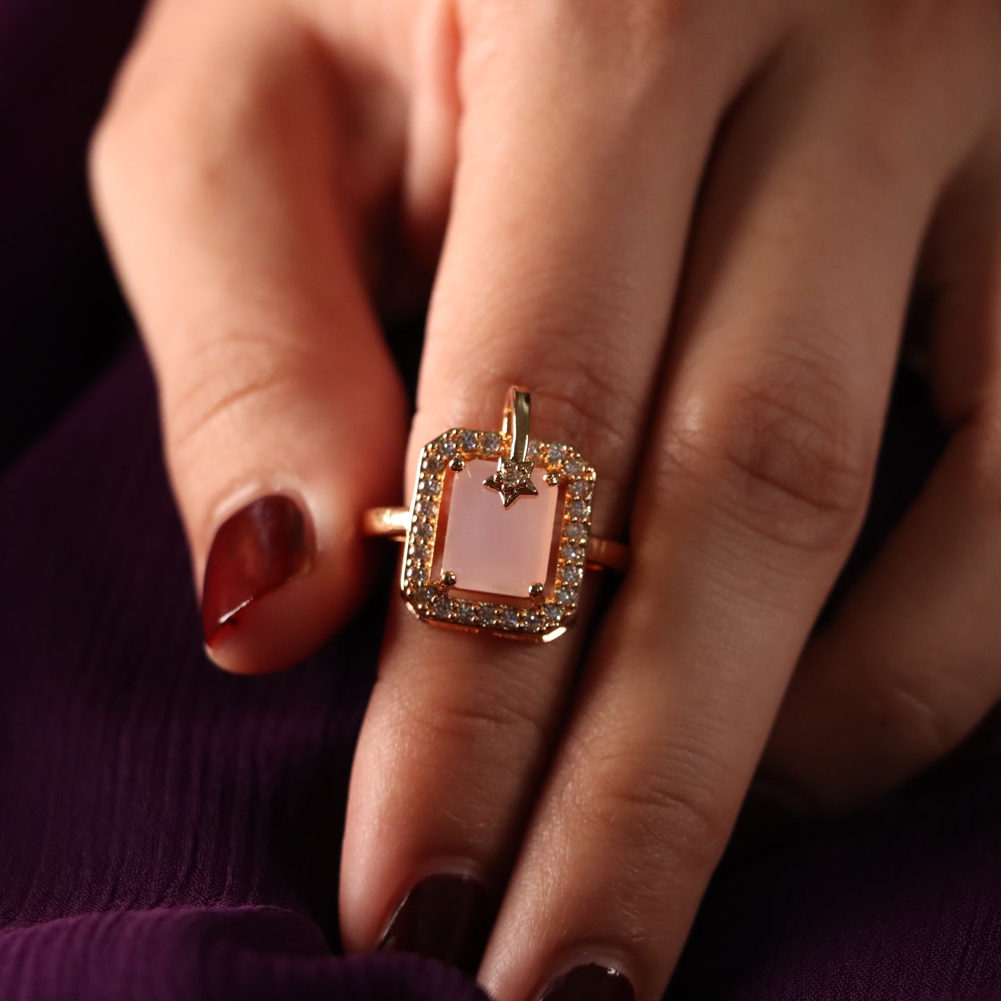 Pink Gemstone Ring