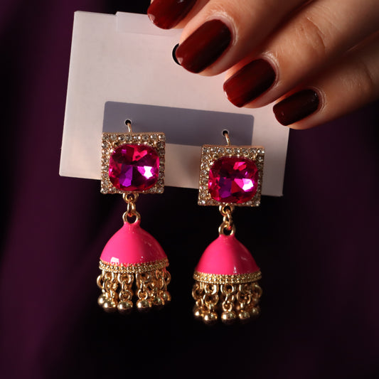 Shocking Pink Jhumki