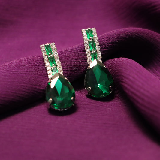 Green Gemstone Earrings