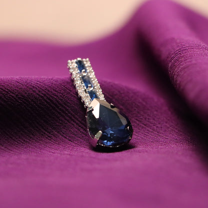 Blue Gemstone Earrings