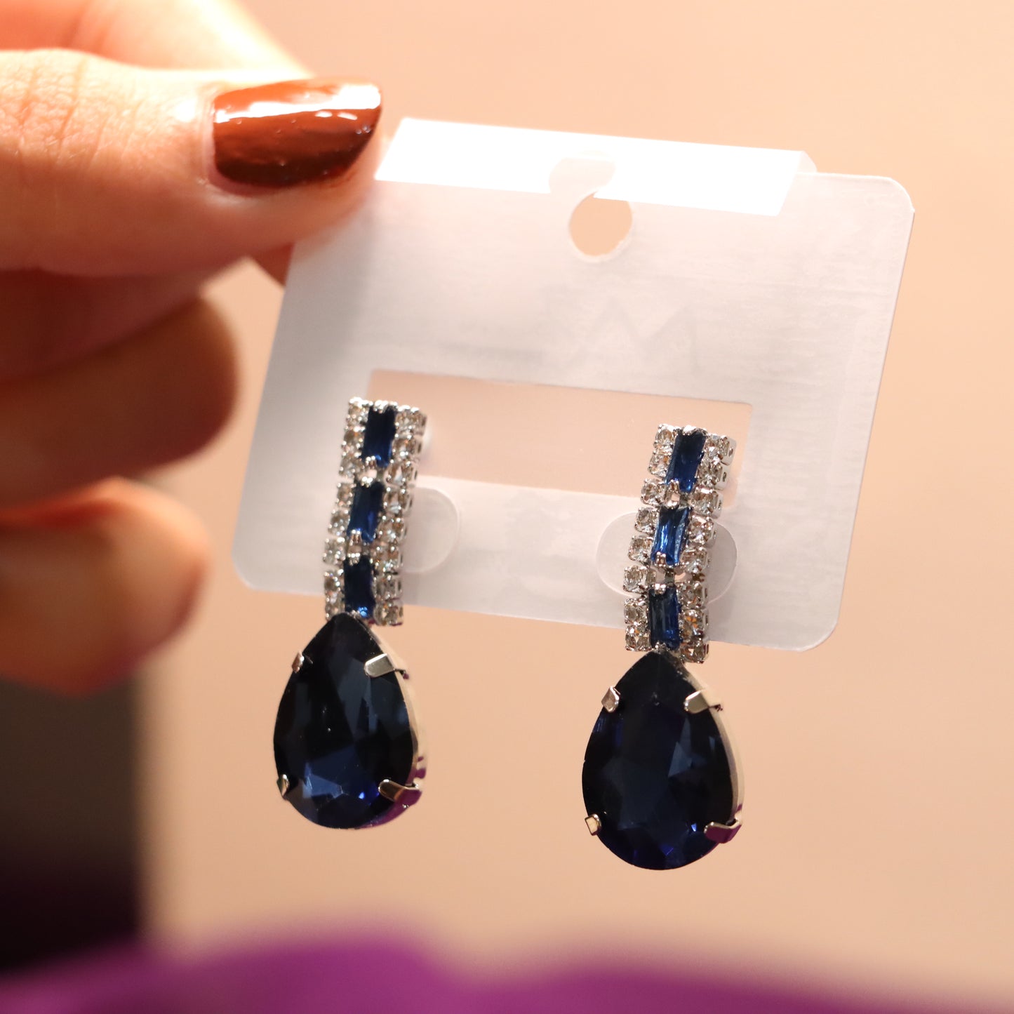 Blue Gemstone Earrings