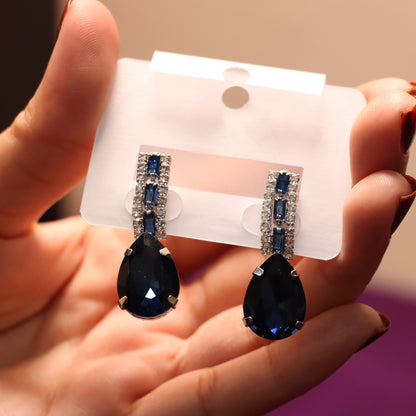Blue Gemstone Earrings