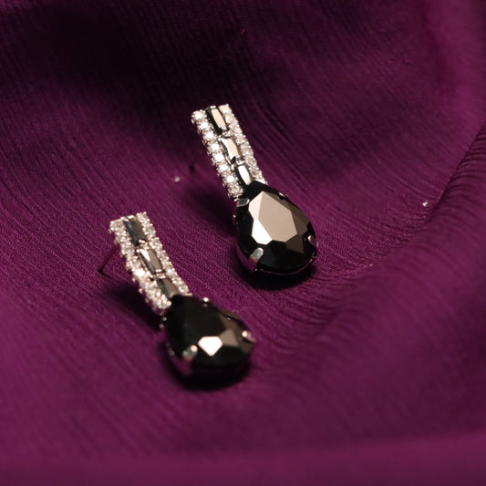 Black Gemstone Earrings