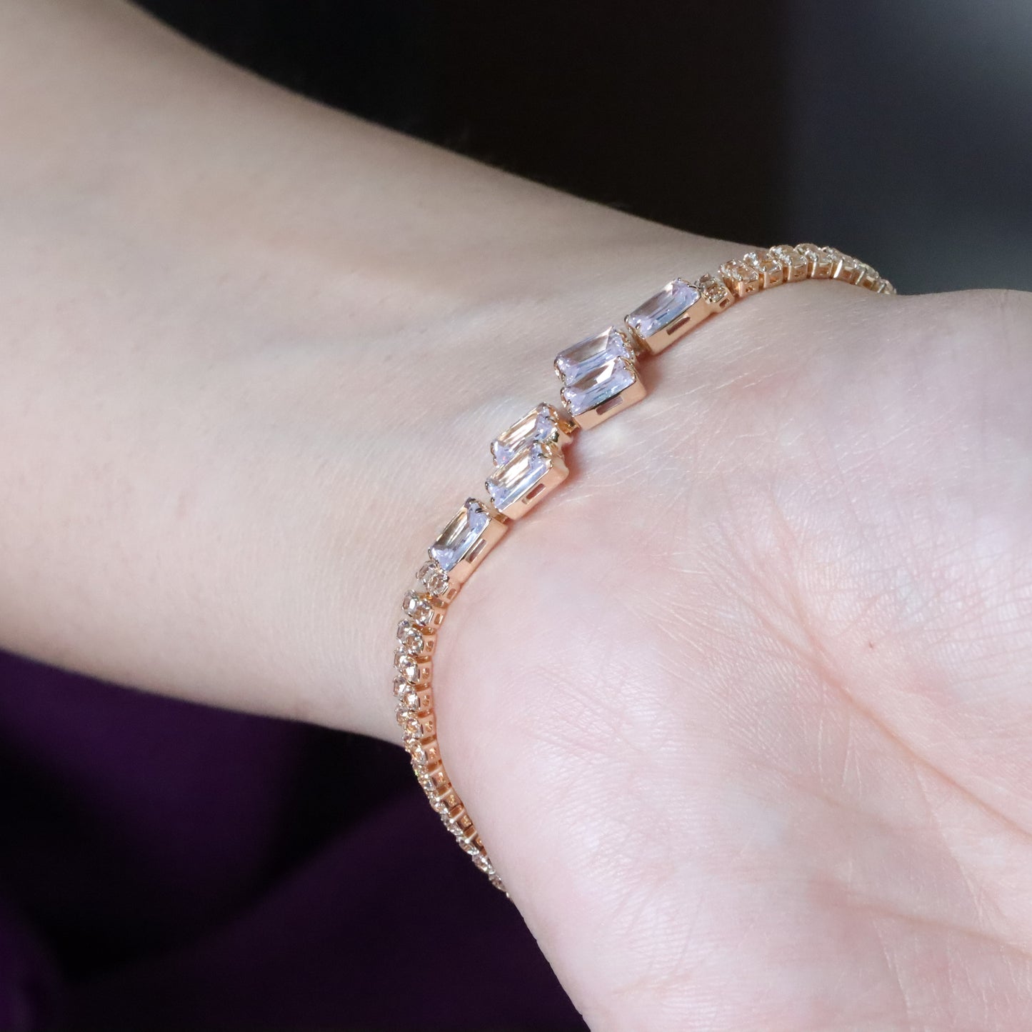White Gemstones Bracelets