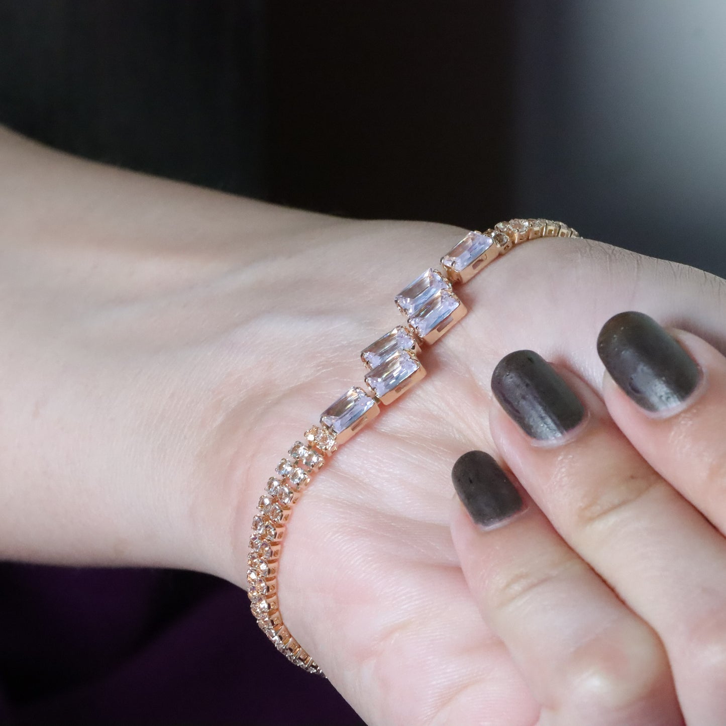White Gemstones Bracelets